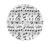 Mouse Pad Music Notes On Scales 10 Mousepad Bordi Cuciti Tappetino Scrivania Piccolo Tappetino per Mouse per Computer Pc Accessori Scrivania 20X20 Cm