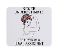 Mouse Pad Never Underestimate The Power of A Legal Durevole Mouse Mat Bordi Cuciti Accessori Gaming per Mac Sensori da Gioco Computer 10X12In