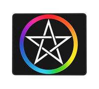 Mouse Pad Pagan Wiccan Elemental Pentagram Five Elem Durevole Mouse Mat Portatile Mousepad per Computer Gaming Ufficio 10X12In