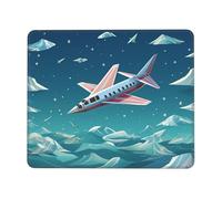 Mouse Pad Paper Plane Antiscivolo Tappetino Mouse Gaming Confortevole Mousepad per Laptop Computer Gaming 10X12In
