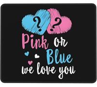 Mouse Pad Rosa O Blu Ti Amiamo Grande Mouse Mat Waterproof Desk Mat per Computer Gaming Pc 25X30Cm