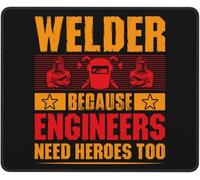 Mouse Pad Saldatore perché Anche Gli Ingegneri Hanno Bisogno di Eroi Grande Mouse Mat Waterproof Desk Mat per Pc Gaming Computer 25X30Cm