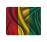 Mouse Pad, Silk Style Flag Of Guinea Tappetino Per Mouse Ergonomico Tappetino Per Il Mouse Da Gioco Base In Gomma Tappetini Per Il Mouse Da Gioco Per Ufficio Gamers 25X30Cm