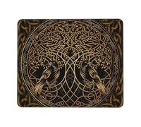 Mouse Pad Simboli Sacri Albero della Vita Arte Waterproof Mouse Mat Bordi Cuciti Desk Mat per Pc Computer Ufficio 25X30Cm