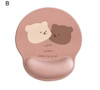 Mouse Pad Soft Comfortable Thicken Cartoon Bear Mouse Mat Wrist Support Pad for Home