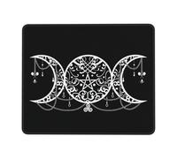 Mouse Pad Strega Pagana della Dea della Triplice Luna Confortevole Mouse Mat Pulire Desk Mat per Computer Gaming Laptop 25X30Cm