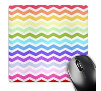 Mouse Pad Strisce Arcobaleno Colorate E Luminose Grande Desk Mat Waterproof Mouse Mat per Pc Computer Portatile Ufficio 25X30Cm