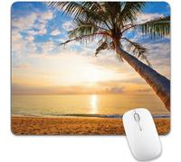 Mouse Pad Summer Tropical Beach Ocean Gold Sunrise Lavabile Gaming Mouse Pad Soffice Accessori Gaming per Sensori da Gioco Gaming Computer 10X12In