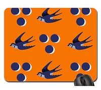Mouse Pad, Swallow Pattern Blue Bird Tappetino Mouse Antipolvere Tappetino Mouse Pad Bordi Cuciti Gaming Pad per Laptop Pc 25X30Cm