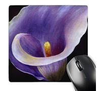 Mouse Pad Taiche Acrilico Arte Calla Lily Lavanda Calla Lilys Lavabile Tappetino Scrivania Pulire Mouse Mat per Pc Mac Gaming 25X30Cm