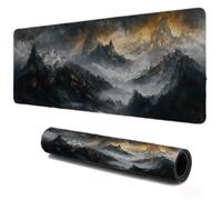 Mouse Pad, Tappetino Mouse Gaming XXL 1000x600, Impermeabile Tappetino Scrivania con Base in Gomma Antiscivolo, Accessori Scrivania per Computer PC Laptop Tastiera Montagna Paese Delle Meraviglie S403