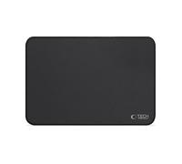 MOUSE PAD TECHPROTECT A100 - Superficie Liscia in Tessuto, Antiscivolo, Impermeabile, Superficie liscia, base antiscivolo, impermeabile, cuciture rinforzate, Nero