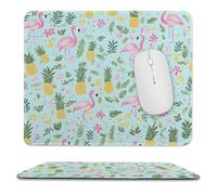 Mouse Pad Tropical Flamingo And Pineapple Multifunzione Gaming Mouse Pad Portatile Mousepad per Pc Mac Sensori da Gioco 10X12In