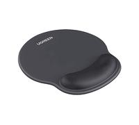 MOUSE PAD UGREEN LP668 - Superficie Liscia in Tessuto, Antiscivolo, Impermeabile, Spessore 4 mm, Superficie liscia, base antiscivolo, supporto polso ergonomico, impermeabile, facile da pulire, Nero