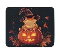 Mouse Pad Witch Frog Sits On A Pumpkin 25X30Cm Portatile Tappetini Mouse Antiscivolo Tappetino per Laptop Computer