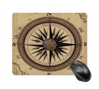 Mouse Pads Compass Wind Road Map Stampa Computer Mouse Mat Tappetino per Mouse Carino Grande Mouse Pad Confortevole Mouse Pad Gaming Mouse Pad