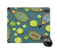Mouse Pads Racchette e Palline da Tennis Stampa Computer Mouse Mat Tappetino per Mouse Carino Grande Mouse Pad Confortevole Mouse Pad Gaming Mouse Pad