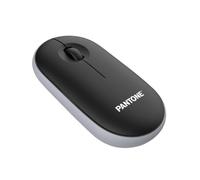 Mouse Pantone PT-MS001BK Wireless 2400 DPI Nero Grigio Ergonomico Silenzioso