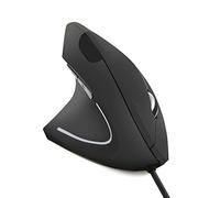 Mouse per mancini, mouse ergonomico verticale con cavo USB, 800/1200/1600 DPI, ottico, 6 pulsanti, per gaming, tunnel carpale, portatile, leggero, per PC, laptop, computer desktop, Mac (lunghezza cavo