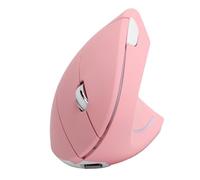 Mouse per Tunnel Carpale Mano Destra, Mouse Ergonomico Verticale USB Wireless 2.4G Office Gaming Accessori per Computer Ricaricabili H1 (Topo rosa verticale H1)