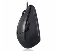 Mouse Perixx PERIMICE-513 L USB 1600 DPI Nero Verticale Mancino 6 Pulsanti