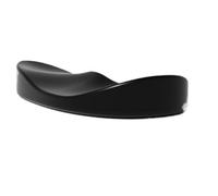 Mouse poggiapolsi in silicone per mano destra cuscino morbido palmo supporto si muove con tappetino da ufficio computer gioco (nero)
