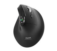 Mouse Port Designs Ergo Auditor Wireless Bluetooth 4800DPI Nero Ergonomico Verticale