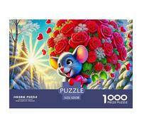 Mouse Puzzle 1000 Pezzi Puzzle Adulti Impegnativo E Difficile Per Straordinario Regalo Per Amore E Amico 52x38cm/1000pcs