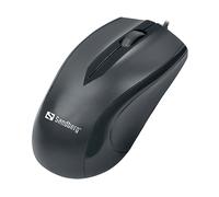 MOUSE SANDBERG 631-04, Collegamento USB Typ-C, Scrolling a Rotella, Risoluzione max 1200 dpi, Nero