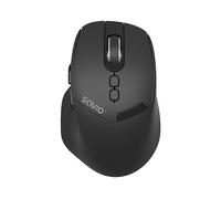 MOUSE SAVIO MB06, Tasti: 5, Wireless, Bluetooth, Collegamento Bluetooth, USB-C, Scrolling a Verticale, forma ergonomica, Nero