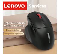 Mouse senza fili Bluetooth Lenovo, modalità dual-mode silenziosa ricaricabile per ufficio e gaming, compatibile con laptop e PC Colore unicoABS