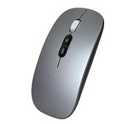 Mouse senza fili del LED, Mouse senza fili del computer portatile, 2.4G USB portatile Mouse senza fili ottico del computer portatile per il computer portatile, Mac, MacBook, Android, PC (grigio)