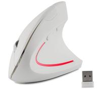 Mouse senza fili, ergonomico, verticale, mouse silenzioso per destrorsi, mouse ottico ad alta precisione per PC/laptop/MacBook, con ricevitore USB, 6 tasti, 800/1200/1600 DPI, allevia il dolore al