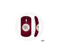 Mouse senza fili - Harry Potter - Binario 9 e 3/4 - Rosso - Chiavetta USB Wi-Fi - Compatibile Mac e PC