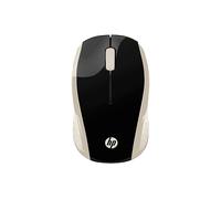 MOUSE SENZA FILI HP 200 Silk Gold Wireless, Collegamento RF Wireless, Scrolling a Rotella, Risoluzione max 1000 dpi, Oro