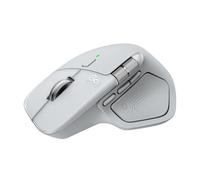 Logitech MX Master 4 per Mac, mouse Bluetooth ergonomico con feedback aptico a prestazioni avanzate, scorrimento ultraveloce, ricarica USB-C, macOS, iPadOS, Windows - Bianco argento