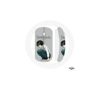 Mouse Senza Fili - MANIACASE - Death Note Anime L - Chiavetta USB wifi inclusa - Compatibile con Mac e PC - Bianco