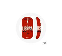 Mouse senza fili - MANIACASE - Lisboa - Rosso - Chiave USB wifi - Compatibile con Mac e PC