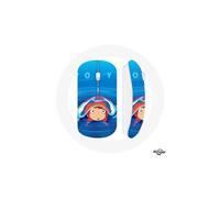 Mouse senza fili - MANIACASE - Ponyo sulla scogliera - Blu - Compatibile con Mac e PC - USB wifi