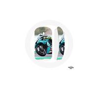 Mouse senza fili - MANIACASE - Valentino Rossi - Blu - USB wifi - Compatibile con Mac e PC