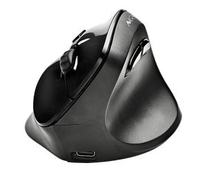 Mouse senza fili NGS EVO MOKSHA, Collegamento RF Wireless, Scrolling a Rotella, Risoluzione max 2400 dpi, forma ergonomica, Nero
