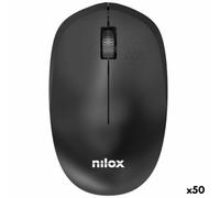 Mouse senza Fili Nilox Nero 1000 dpi [50 Unità]