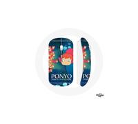 Mouse senza fili - Ponyo sulla scogliera - Blu - Compatibile con Mac e PC - Chiavetta USB wifi inclusa