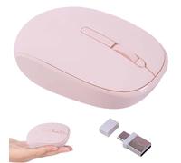 Mouse senza fili, silenzioso, portatile, leggero, piccolo, senza fili, con doppia interfaccia (tipo C + USB-A), Plug and Play, 3 pulsanti, per cellulare, tablet, laptop, MacBook, PC, ragazzi, ragazze
