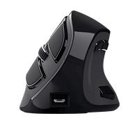 Mouse senza fili TRUST Voxx, Collegamento RF Wireless + Bluetooth, Ingresso: Otticamente a diodi laser, Scrolling a Rotella, Risoluzione max 2400 dpi, forma ergonomica, Nero