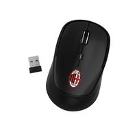 Mouse Senza Fili Ufficiale Milan Nero TM-XJ35-MILBLK 1600DPI Techmade