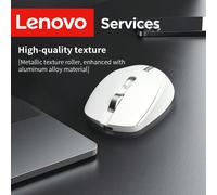 Mouse senza fili USB Lenovo N220, silenzioso e con impugnatura confortevole, adatto per ufficio, casa e gaming, compatibile con desktop e laptop Colore unicoABS
