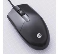 Mouse silenzioso cablato HP M260 con interfaccia USB, 1200 DPI, posizionamento di precisione, design ergonomico, cavo da 1,5 m, compatibile con laptop/desktop, nero, progettato per aziende, ufficio e