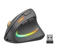 Mouse Speed Link SL-630026-BK Wireless 3200DPI Nero Ergonomico Verticale Illuminato