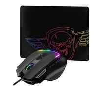 SPIRIT OF GAMER - Pro M3 RGB - Mouse da gioco RGB + tappetino per mouse - Pack 2 in 1 - Mouse da gioco 7200 DPI con poggiapolsi e 8 pulsanti programmabili - Tappetino da gioco morbido e antiscivolo